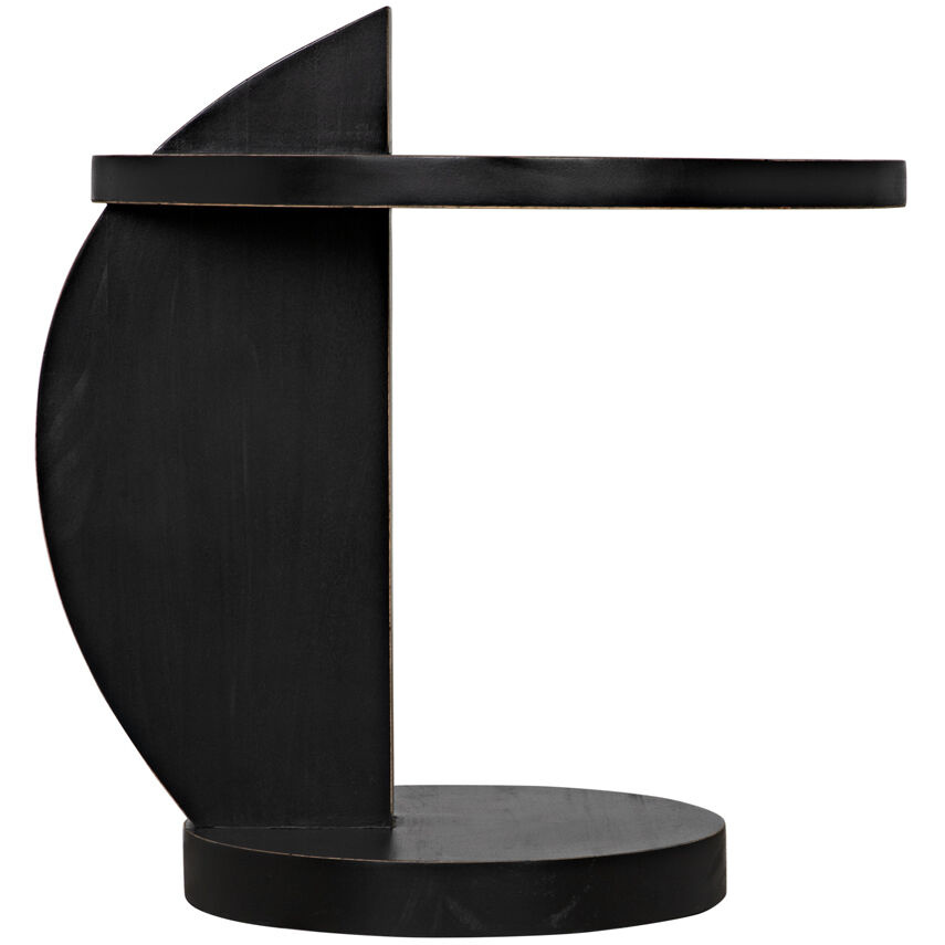 Reed 25 X 22 inch Hand Rubbed Black Side Table