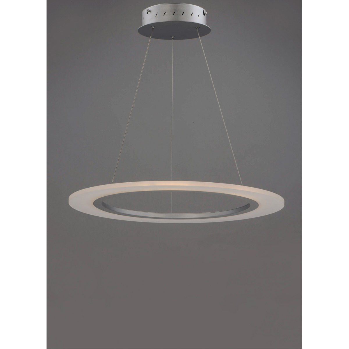 Saturn II LED LED 23.75 inch Matte Silver Entry Foyer Pendant Ceiling Light