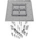 Boa LED 35 inch Polished Chrome Multi Port Pendant Ceiling Light