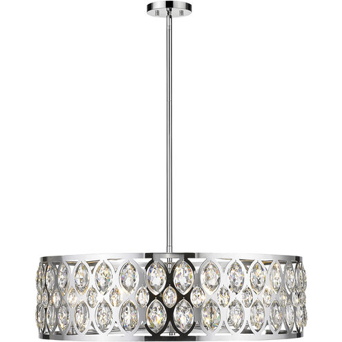 Dealey 8 Light 30.25 inch Chrome Chandelier Ceiling Light