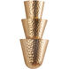 Bucharest Wall Sconce Wall Light in Vintage Gold Leaf
