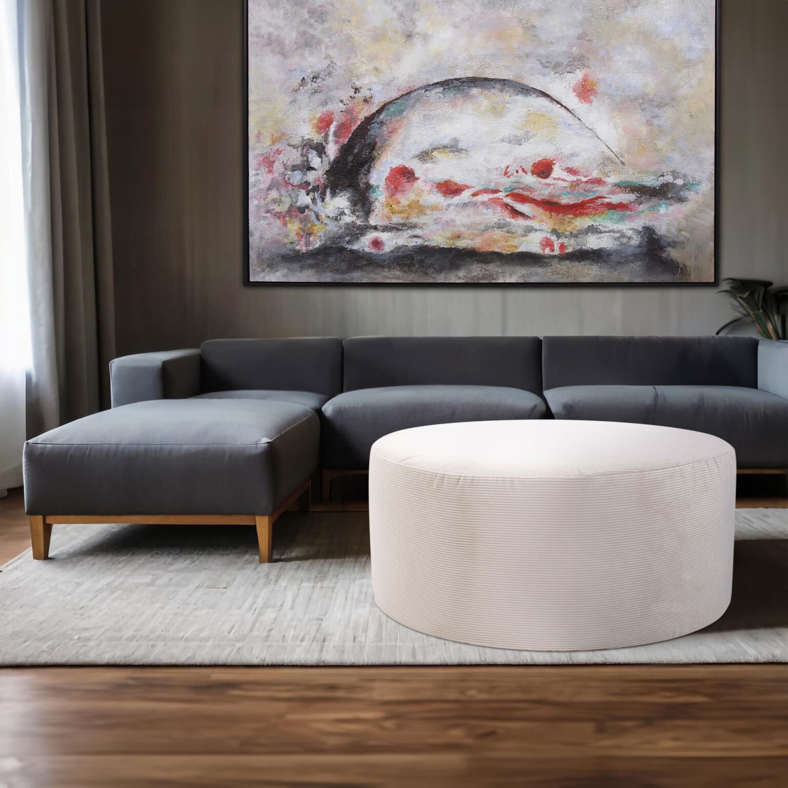 Pana Universal 18 inch Natural Ottoman