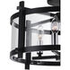 Miette 4 Light 18 inch Black Cage Flush Mount Ceiling Light