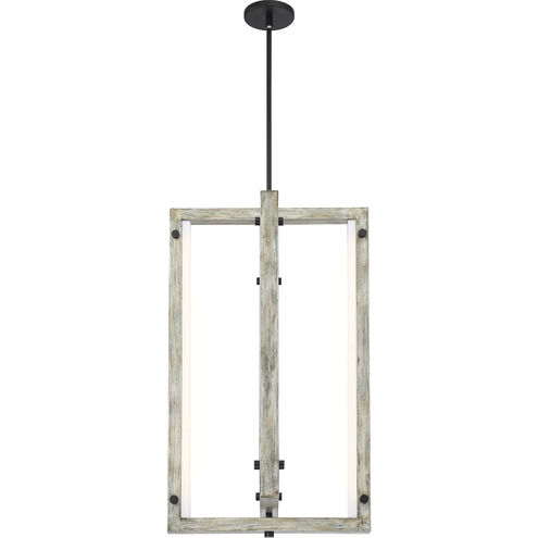 Alta LED 18 inch Black and Gray Wood Pendant Ceiling Light
