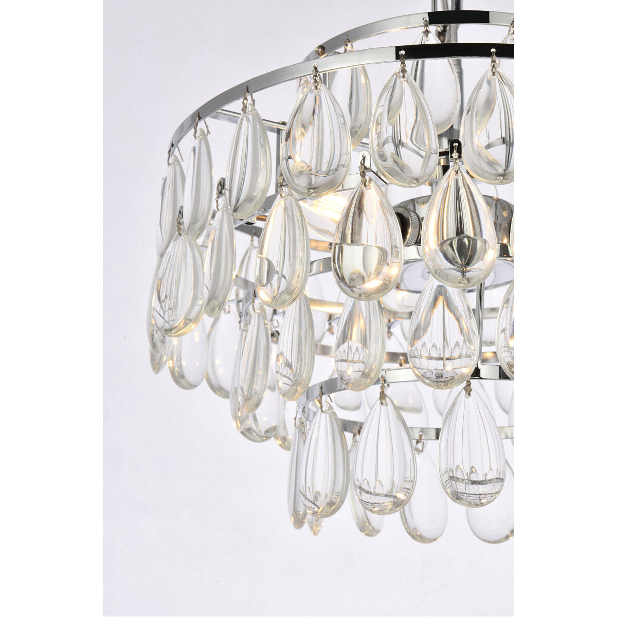 Mila 3 Light 14 inch Chrome Pendant Ceiling Light