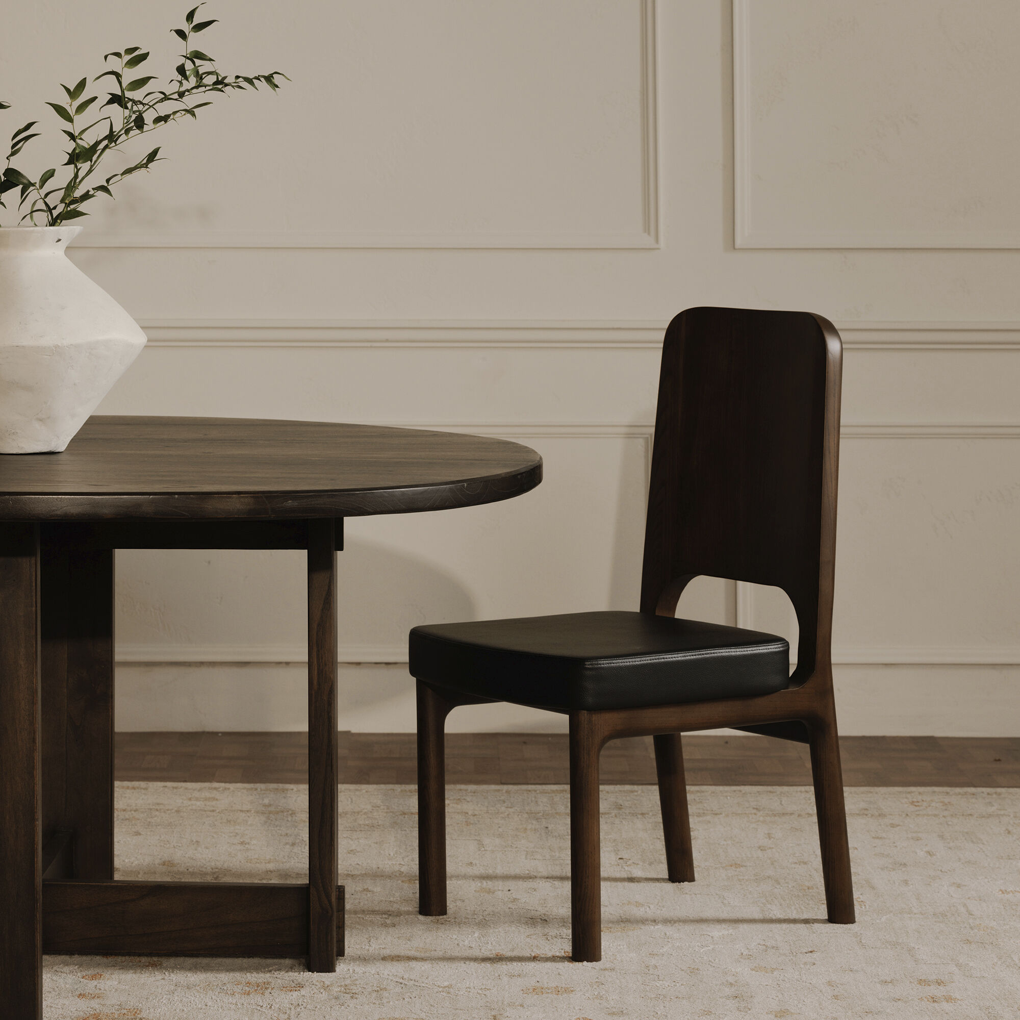 Glenn 60 X 60 inch Brown Dining Table, Round