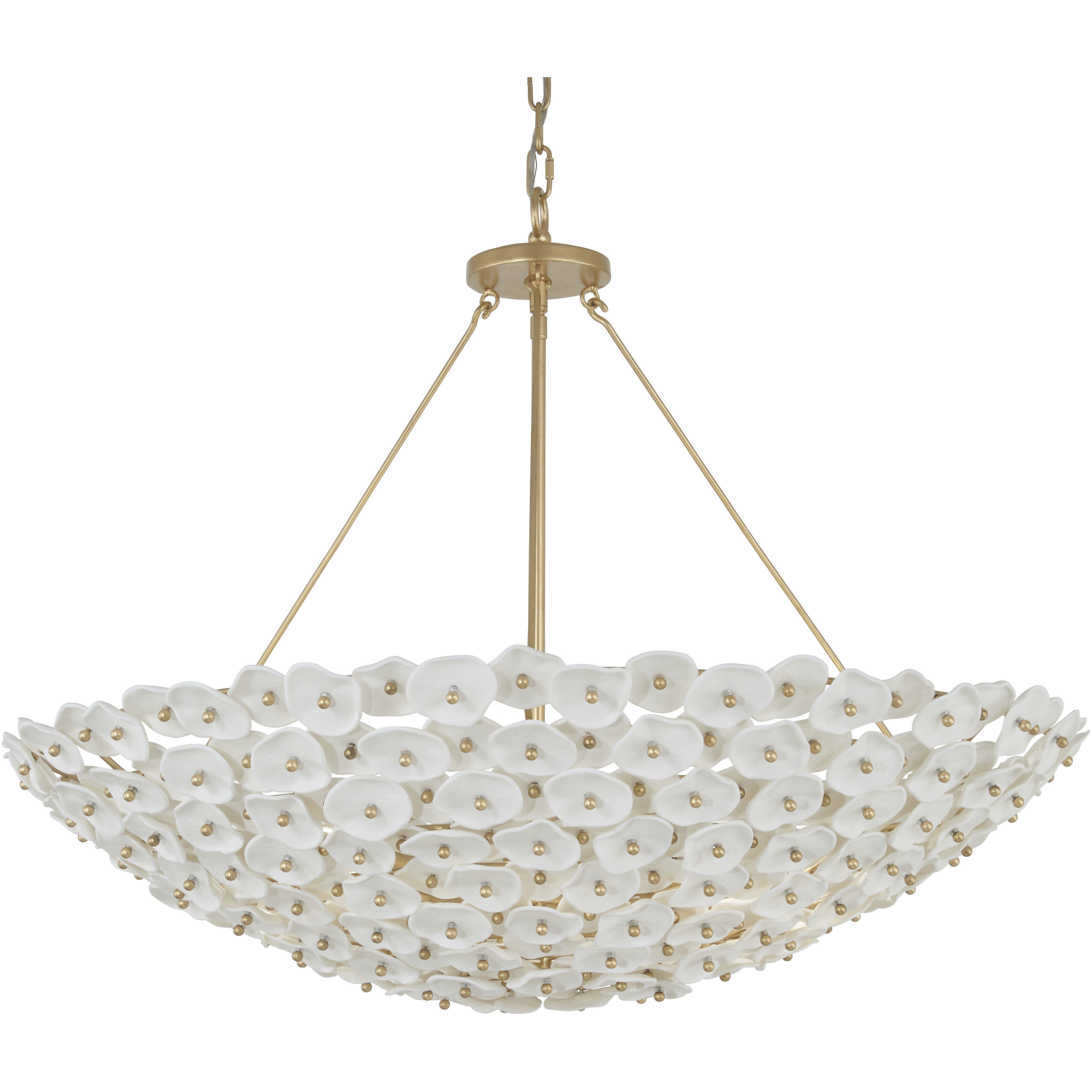 Coastlyn 8 Light 36 inch Legacy Brass Pendant Ceiling Light