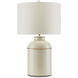 London 27.5 inch 150.00 watt Ivory/Gold Table Lamp Portable Light