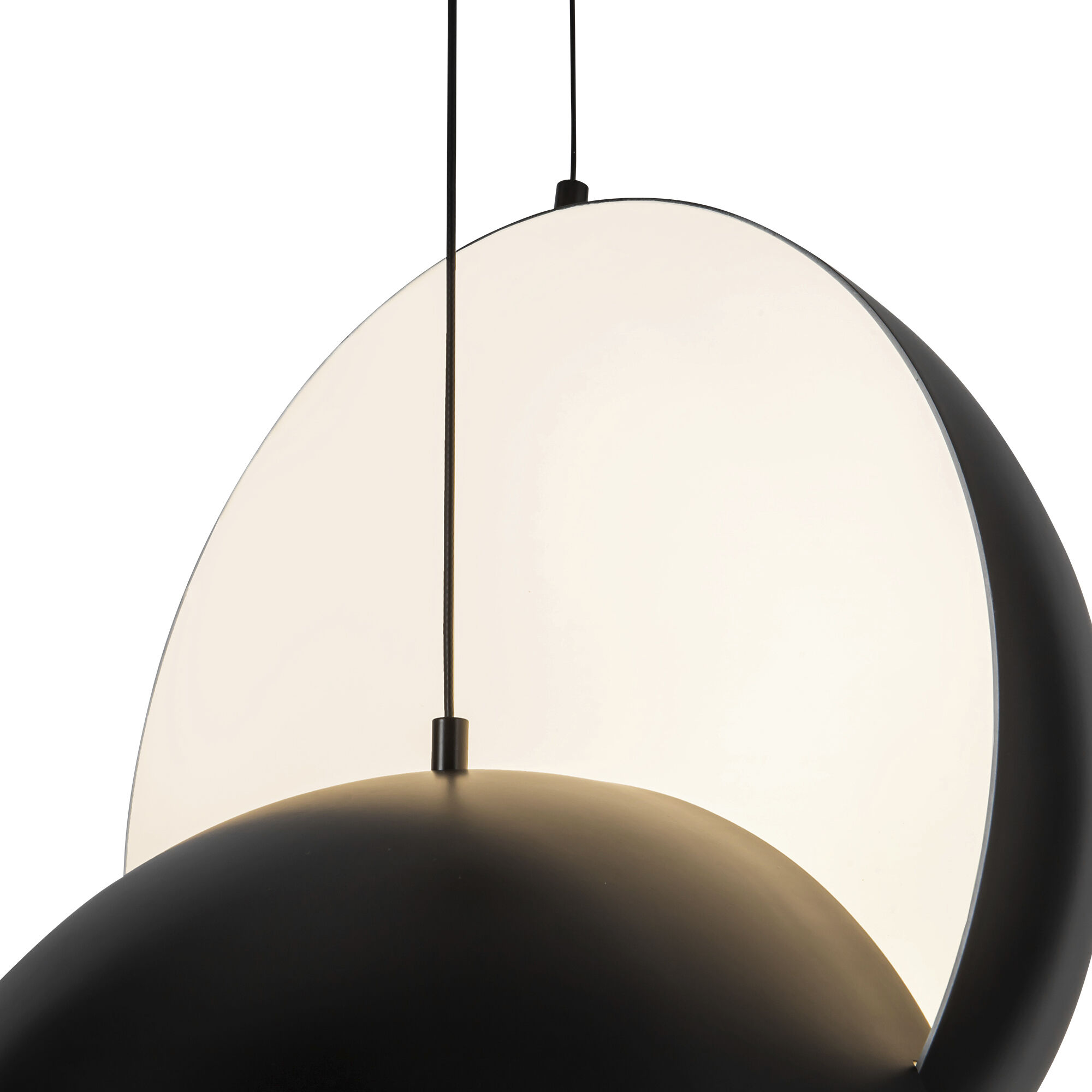 Void 15.75 inch Black Pendant Ceiling Light