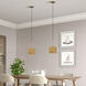 Weavington 1 Light 8.5 inch Antique Gold Leaf Mini Pendant Ceiling Light