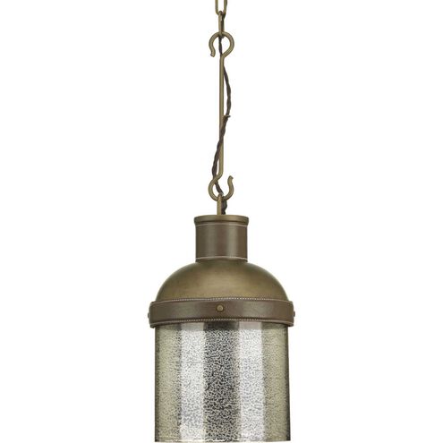 Point Dume™ Rockdance 1 Light 9.5 inch Aged Brass Pendant Ceiling Light, Design Series