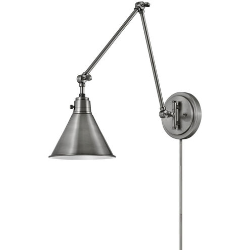 Arti 1 Light 7.75 inch Polished Antique Nickel Indoor Wall Sconce Wall Light