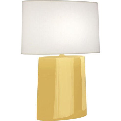 Victor 26.25 inch 100.00 watt Sunset Yellow Table Lamp Portable Light