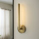 Avian 1 Light 5.75 inch Brushed Brass Sconce Wall Light