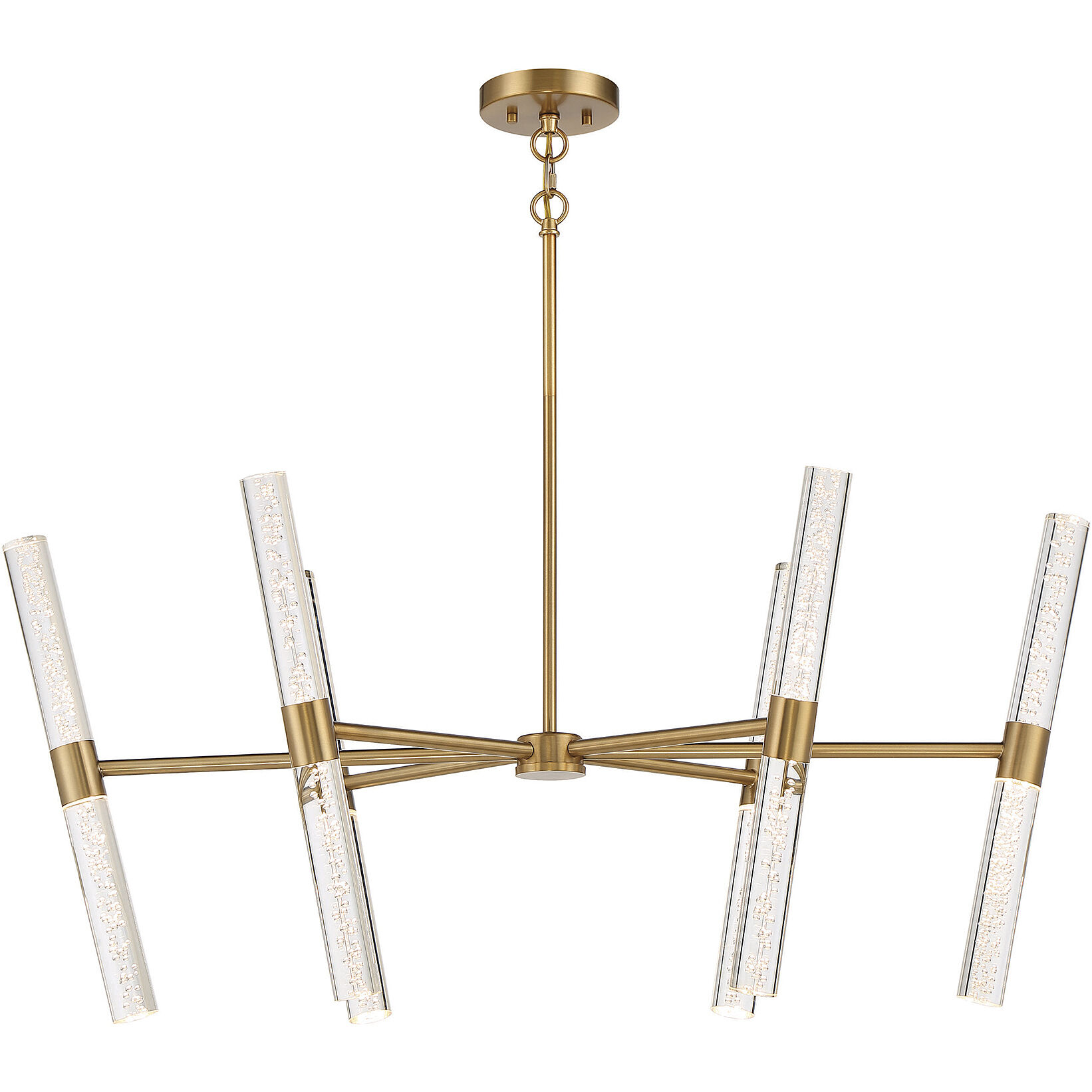 Arlon LED 20 inch Warm Brass Chandelier Ceiling Light
