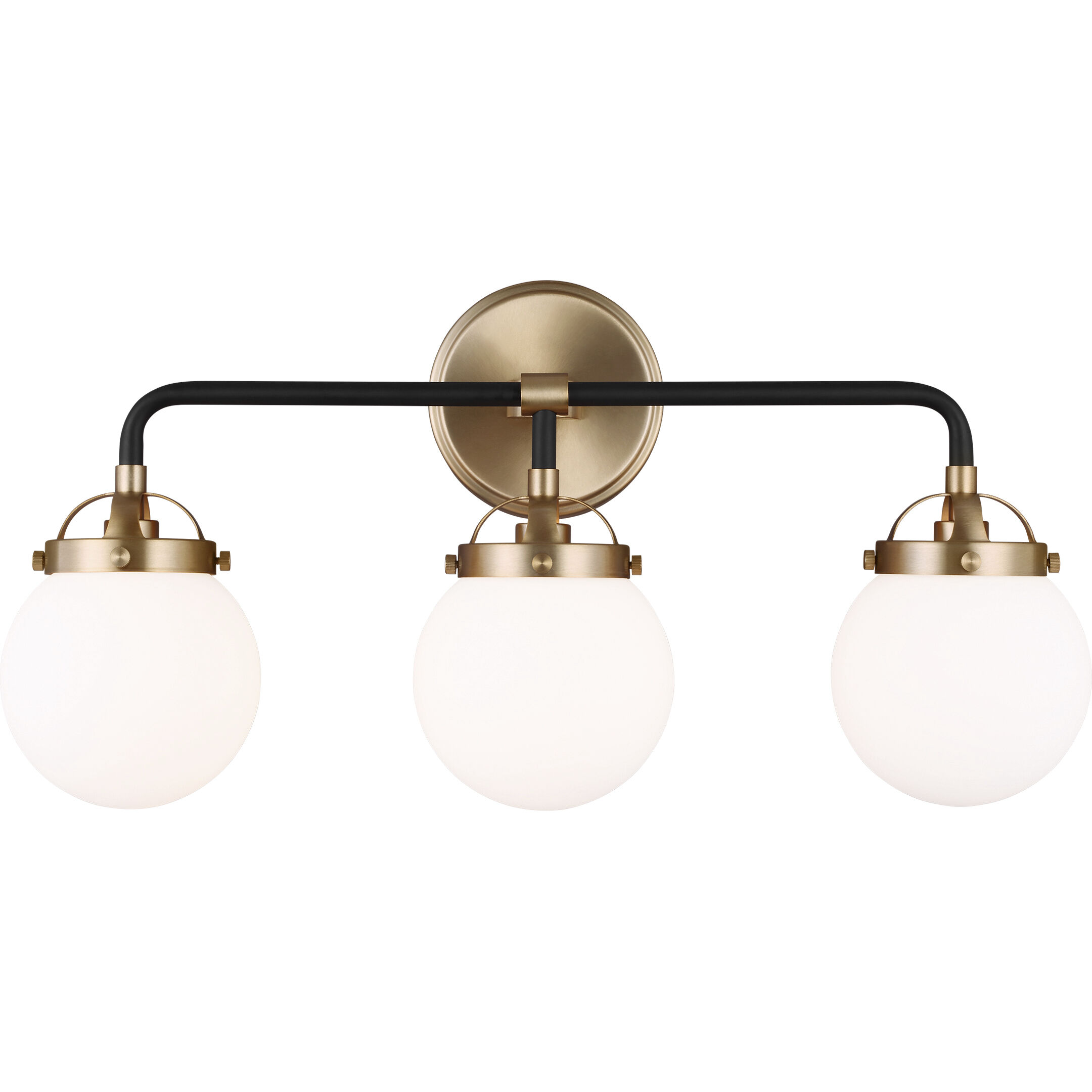 Ian K. Fowler Cafe Wall Bath Fixture Wall Light in Satin Brass