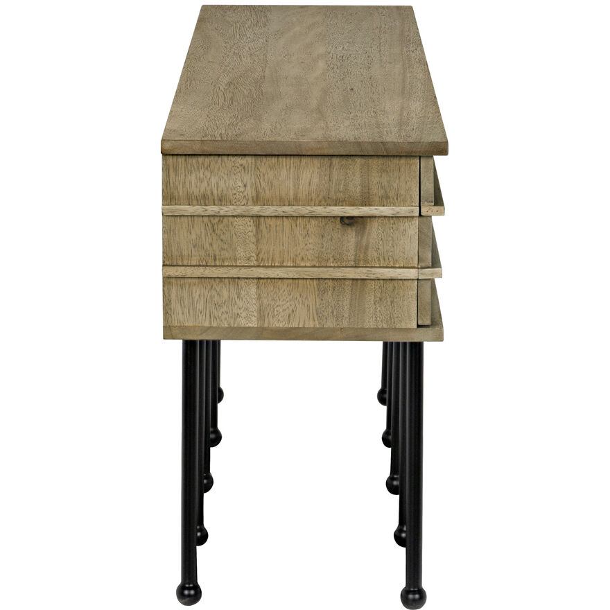 Oliver 60 X 16 inch Washed Walnut Console