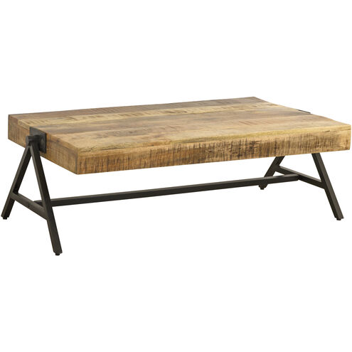 Estonian 47 X 28 inch Natural with Black Coffee Table