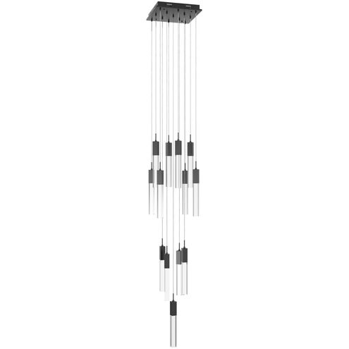 Original Glacier Avenue LED 20 inch Dark Bronze Multi Port Pendant Ceiling Light in Clear