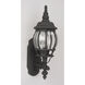 French Style 1 Light 22 inch Textured Black Outdoor Wall Sconce in Textured Matte Black, Small