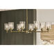 Winslow 8 Light 20 inch Natural Brass Chandelier Ceiling Light, 1 Tier, Small