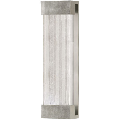 Crystal Bakehouse Wall Sconce Wall Light in Silver Leaf, Crystal Shard Studio Glass, Indoor Only
