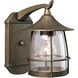 Prairie 1 Light 9 inch Burnished Chestnut Outdoor Wall Lantern, Medium