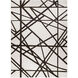 Optika 130 X 94 inch Black/White Rug in 8 x 11