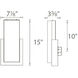 Corbusier LED 7.13 inch Satin Nickel Bath Vanity & Wall Light, dweLED