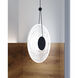 Meclisse LED 9 inch Satin Black Pendant Ceiling Light
