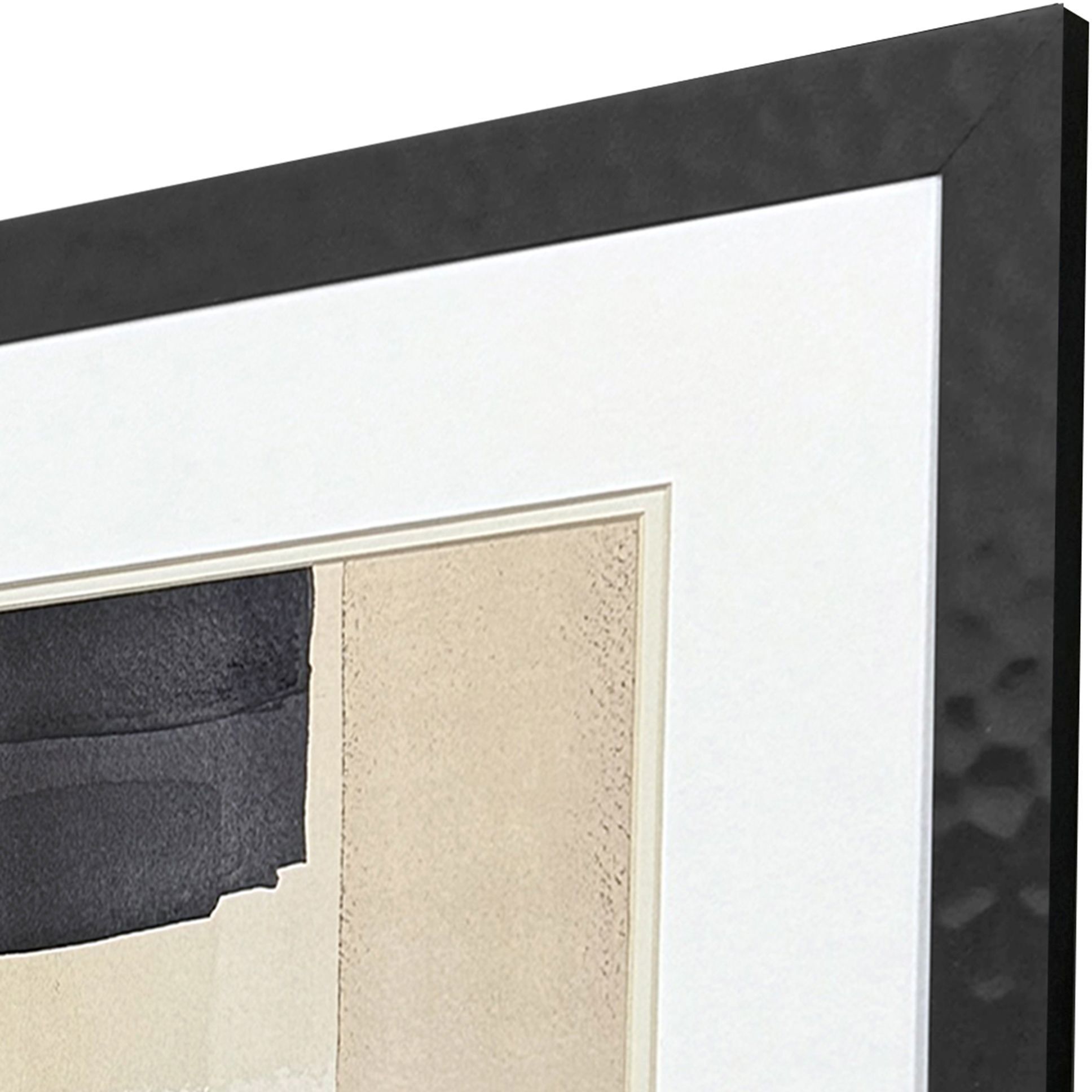 Neutral Shapes Black and Beige and Neutral Framed Art, Propac