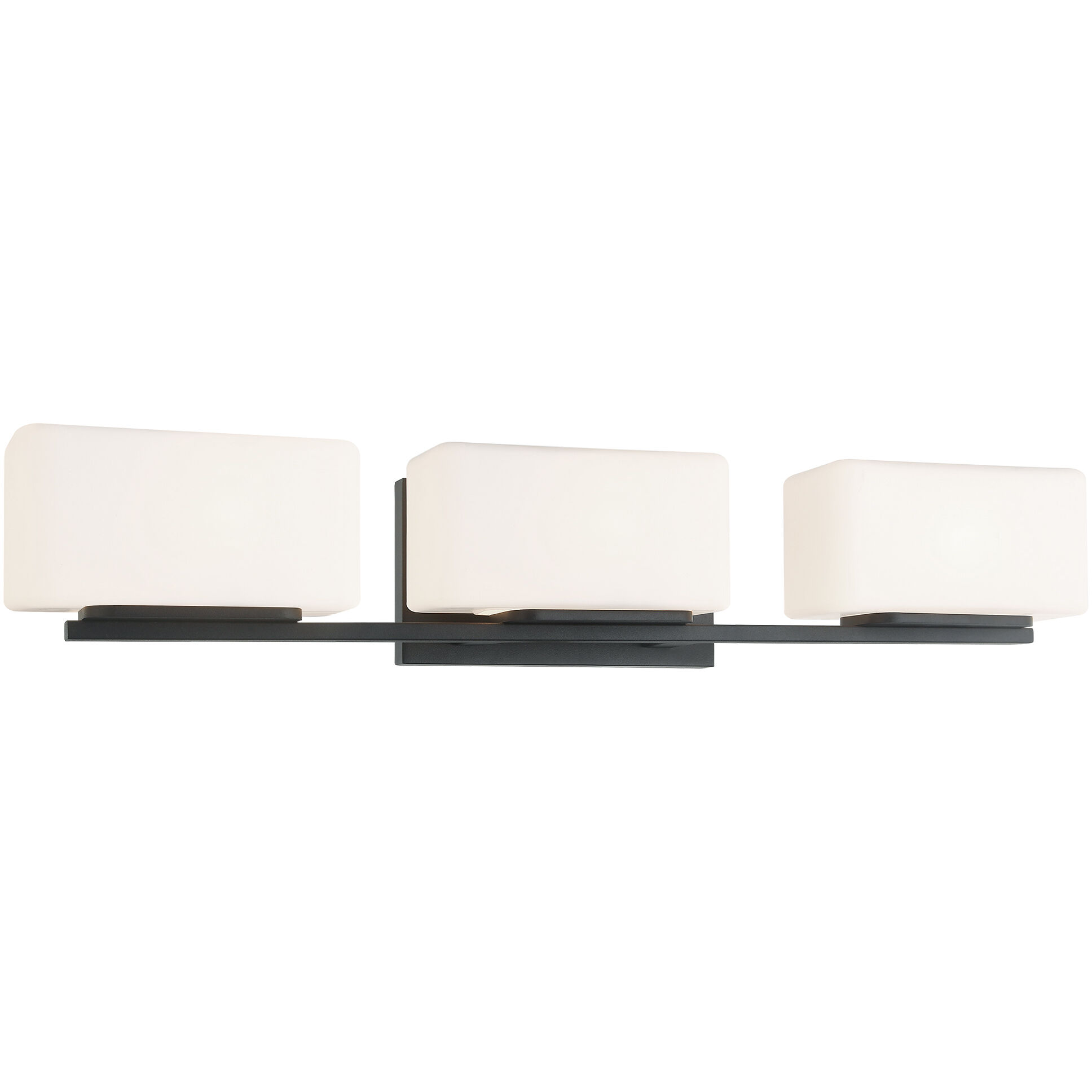 Chiclet 3 Light 25 inch Matte Black Wall Sconce Wall Light