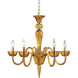 Vidriana 5 Light 24 inch Yellow with Polished Chrome Chandelier Ceiling Light