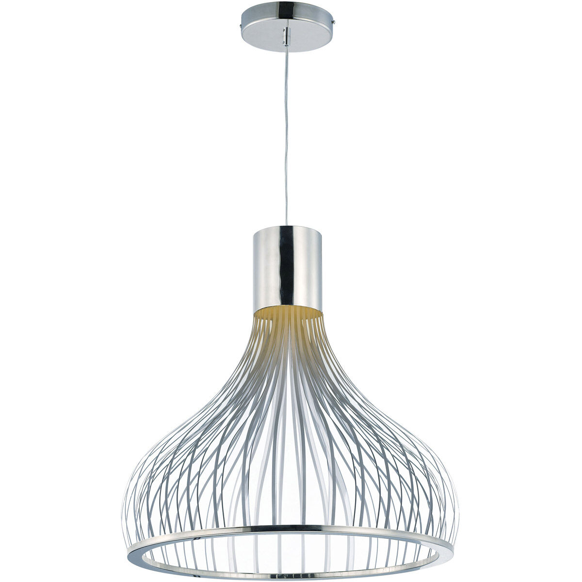 Turbo LED LED 24.25 inch Polished Chrome Single Pendant Ceiling Light