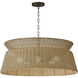 Tulum 6 Light 28.75 inch Dark Bronze Chandelier Ceiling Light