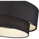 Bainbridge 3 Light 18 inch Black Semi Flush Mount Ceiling Light, Large