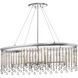 Piper 6 Light 14 inch Chrome Chandelier Oval Pendant Ceiling Light, Oval