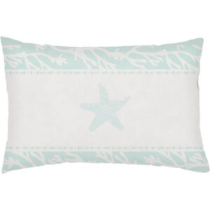Seasalt And Starfish Green Outdoor Holiday Throw Pillow