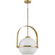 Delayne 1 Light 16 inch Brushed Bronze Pendant Ceiling Light