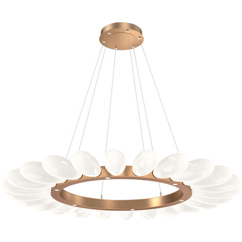 Fiori LED Novel Brass Chandelier Ceiling Light, Radial Ring