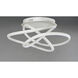 Twisted LED 24.5 inch Matte White Flush Mount Ceiling Light