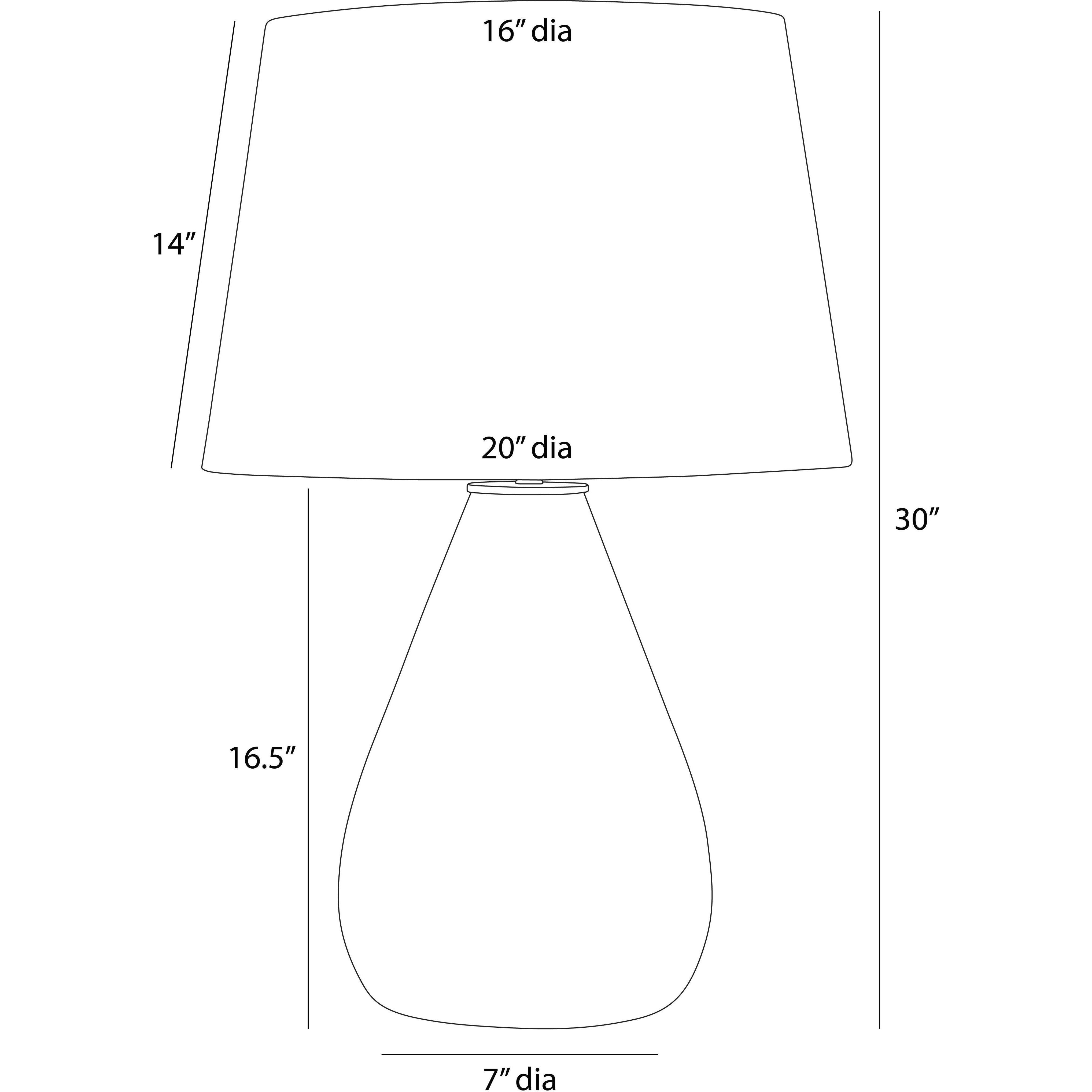 Tiber 30 inch 150.00 watt Clear and Antique Brass Table Lamp Portable Light