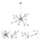 Galaxia 16 Light 33.5 inch Brushed Nickel Chandelier Ceiling Light