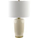 Kasuri 26.4 inch 100 watt Cream / Metallic - Brass Accent Table Lamp Portable Light