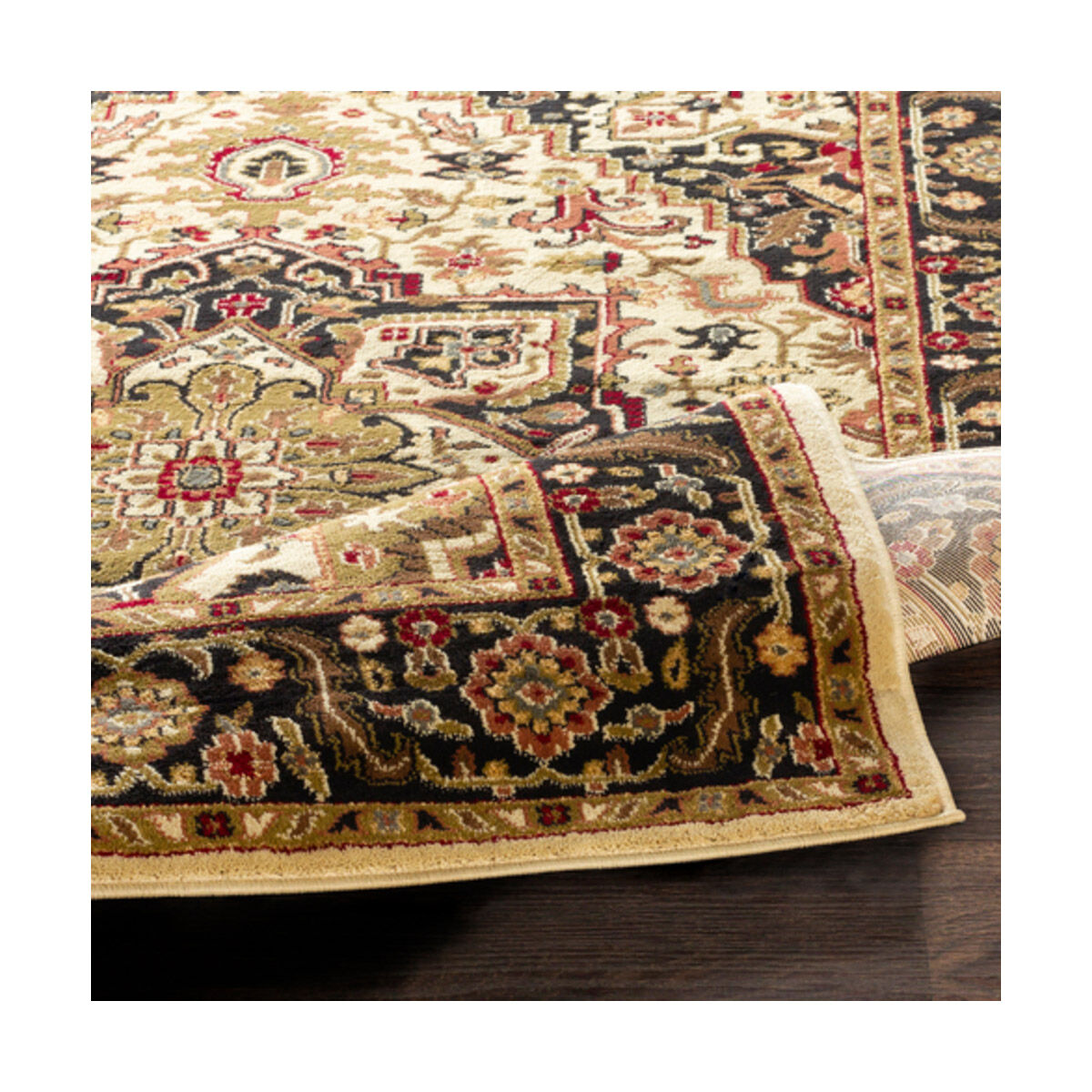 Musetta 39 X 24 inch Dark Brown/Olive/Camel/Butter/Wheat/Burgundy Rugs, Polypropylene