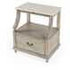 Mabel Marble 1 drawer Nightstand in Gray