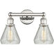 Conesus 2 Light 15 inch Polished Nickel Bath Vanity Light Wall Light