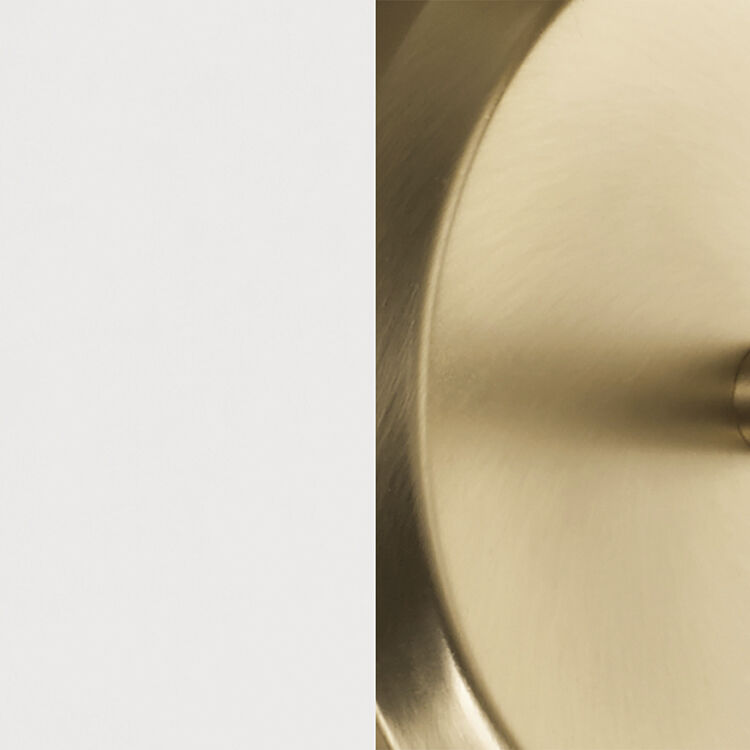 Lola 4 Light 16 inch Flat White and Matte Brass Semi-Flush Mount Ceiling Light, Convertible Dual Mount