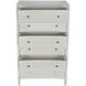 Hampton White Wash Dresser, Tall Boy