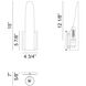 Stylus Wall Sconce Wall Light in Matte Black